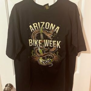 Hot Leathers Vintage Style Arizona Bike Week T Shirt New with Tags